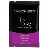 Лубрикант на водной основе для использования с игрушками WICKED Toy Love - 3 мл. - Wicked - купить с доставкой в Коломне