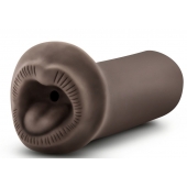 Коричневый мастурбатор-ротик Naughty Nicole - Blush Novelties - в Коломне купить с доставкой