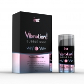 Жидкий интимный гель с эффектом вибрации Vibration! Bubble Gum - 15 мл. - INTT - купить с доставкой в Коломне
