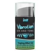 Жидкий интимный гель с эффектом вибрации Vibration! Gin   Tonic - 15 мл. - INTT - купить с доставкой в Коломне