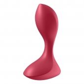 Красный вибромассажёр простаты Satisfyer Backdoor Lover - 14 см. - Satisfyer - в Коломне купить с доставкой