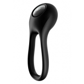 Черное эрекционное виброкольцо Majestic Duo - Satisfyer - в Коломне купить с доставкой