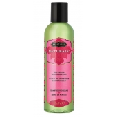 Массажное масло Naturals Strawberry Dreams с ароматом клубники - 59 мл. - Kama Sutra - купить с доставкой в Коломне