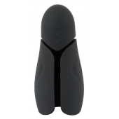 Черный силиконовый вибромастурбатор с нагревом Masturbator with 2 Functions - Orion - в Коломне купить с доставкой