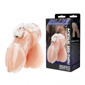 Прозрачная клетка целомудрия Acrylic See-thru Chastity Cage - BlueLine - купить с доставкой в Коломне