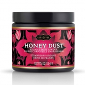 Пудра для тела Honey Dust Body Powder с ароматом клубники - 170 гр. - Kama Sutra - купить с доставкой в Коломне