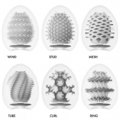 Набор из 6 мастурбаторов Tenga EGG IV с различным рельефом - Tenga - в Коломне купить с доставкой
