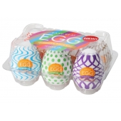 Набор из 6 мастурбаторов Tenga EGG IV с различным рельефом - Tenga - в Коломне купить с доставкой