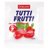 Гель-смазка Tutti-frutti со вкусом барбариса - 4 гр. - Биоритм - купить с доставкой в Коломне