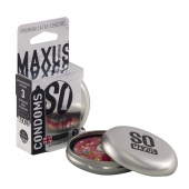 Экстремально тонкие презервативы в железном кейсе MAXUS Extreme Thin - 3 шт. - Maxus - купить с доставкой в Коломне