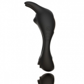 Черное эрекционное кольцо с двумя моторами Zeus Dual Vibe Cock Ring - FeelzToys - в Коломне купить с доставкой