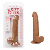 Коричневый фаллоимитатор Size Queen 8  - 25,5 см. - California Exotic Novelties