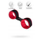 Красно-черные велюровые оковы Anonymo - ToyFa - купить с доставкой в Коломне