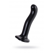 Черный стимулятор для пар P G-Spot Dildo Size L - 19 см. - Strap-on-me - в Коломне купить с доставкой