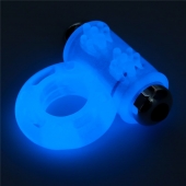 Голубое, светящееся в темноте эрекционное виброкольцо Lumino Play Vibrating Penis Ring - Lovetoy - в Коломне купить с доставкой