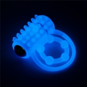 Голубое, светящееся в темноте виброкольцо Lumino Play Vibrating Penis Ring - Lovetoy - в Коломне купить с доставкой