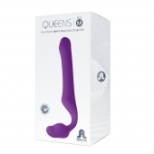 Лиловый безремневой страпон Queens M - Adrien Lastic - купить с доставкой в Коломне