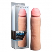 Телесная фаллическая насадка на пенис Magnum Xtender - 23 см. - Blush Novelties - в Коломне купить с доставкой