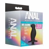 Черный анальный вибромассажёр Silicone Vibrating Prostate Massager 02 - 10,8 см. - Blush Novelties - в Коломне купить с доставкой
