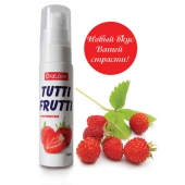Гель-смазка Tutti-frutti с земляничным вкусом - 30 гр. - Биоритм - купить с доставкой в Коломне
