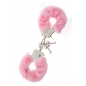 Металлические наручники с розовой меховой опушкой METAL HANDCUFF WITH PLUSH PINK - Dream Toys - купить с доставкой в Коломне