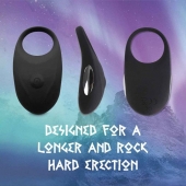 Черное эрекционное виброкольцо Thor Cockring - FeelzToys - в Коломне купить с доставкой