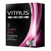 Ультратонкие презервативы VITALIS PREMIUM super thin - 3 шт. - Vitalis - купить с доставкой в Коломне