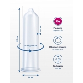 Презервативы MY.SIZE размер 64 - 3 шт. - My.Size - купить с доставкой в Коломне