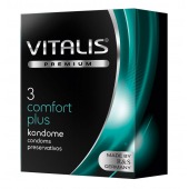 Контурные презервативы VITALIS PREMIUM comfort plus - 3 шт. - Vitalis - купить с доставкой в Коломне