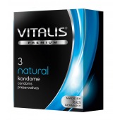 Классические презервативы VITALIS PREMIUM natural - 3 шт. - Vitalis - купить с доставкой в Коломне