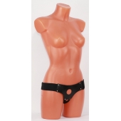 Универсальные черные трусики для страпона - БДСМ Арсенал - купить с доставкой в Коломне