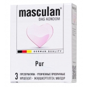 Супертонкие презервативы Masculan Pur - 3 шт. - Masculan - купить с доставкой в Коломне