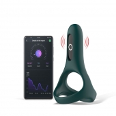 Изумрудное виброкольцо Magic Motion Rise с подхватом мошонки - Magic Motion - в Коломне купить с доставкой