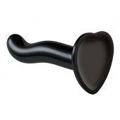 Черный фаллоимитатор-насадка Strap-On-Me P G spot Dildo size S - 16,4 см. - Strap-on-me - купить с доставкой в Коломне