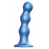 Голубая насадка Strap-On-Me Dildo Plug Balls size S - Strap-on-me - купить с доставкой в Коломне