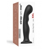 Черная насадка Strap-On-Me Dildo Plug P G size XXL - Strap-on-me - купить с доставкой в Коломне