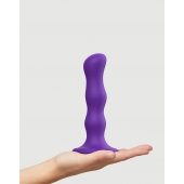 Фиолетовая насадка Strap-On-Me Dildo Geisha Balls size M - Strap-on-me - купить с доставкой в Коломне