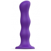 Фиолетовая насадка Strap-On-Me Dildo Geisha Balls size M - Strap-on-me - купить с доставкой в Коломне