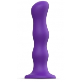 Фиолетовая насадка Strap-On-Me Dildo Geisha Balls size XL - Strap-on-me - купить с доставкой в Коломне