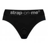 Черные трусики для насадок Heroine Lingerie Harness - size L - Strap-on-me - купить с доставкой в Коломне