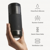 Черный мастурбатор с контролем всасывания Arcwave Pow Stroker - Arcwave - в Коломне купить с доставкой