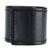 Хомут-утяжка для мошонки из искусственной кожи на липучке VELCRO BALL STRETCHER- 4 см. - BlueLine - в Коломне купить с доставкой