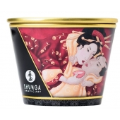 Массажная  свеча Sparkling Strawberry Wine с ароматом клубничного вина - 170 мл. - Shunga - купить с доставкой в Коломне