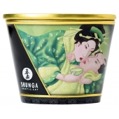 Массажная свеча Exotic Green Tea с ароматом зелёного чая - 170 мл. - Shunga - купить с доставкой в Коломне