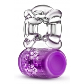 Фиолетовое эрекционное виброкольцо Pleaser Rechargeable C-Ring - Blush Novelties - в Коломне купить с доставкой