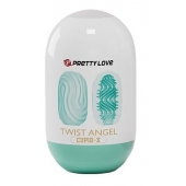 Бирюзовый мастурбатор-яйцо Twist Angel - Baile - в Коломне купить с доставкой