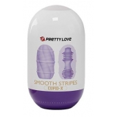 Сиреневый мастурбатор-яйцо Smooth Stripes - Baile - в Коломне купить с доставкой