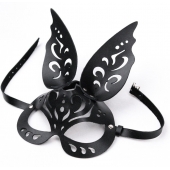 Черная ажурная маска  Зайка  с ушками - Crazy Handmade - купить с доставкой в Коломне