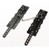 Узорчатые кожаные оковы с регулируемыми ремешками - Crazy Handmade - купить с доставкой в Коломне