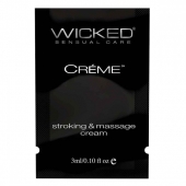 Крем для массажа и мастурбации Wicked Stroking and Massage Creme - 3 мл. - Wicked - купить с доставкой в Коломне